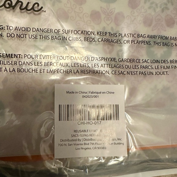 Chic & tonic Set of 3 Reusable Lunch Bags NEW - Picture 7 of 7